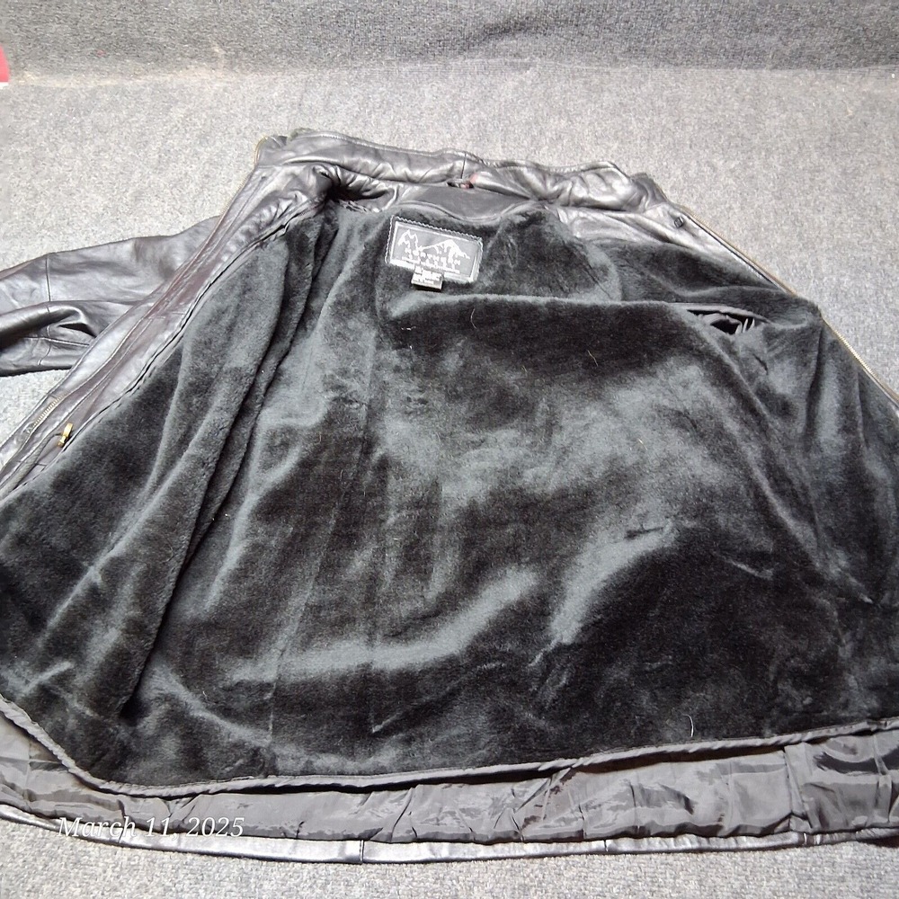 VTG Bromley Northern Glades Soft Leather Jacket Women XL Black W Zip Out Lining - Picture 7 of 8